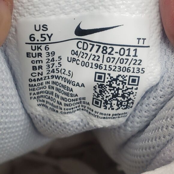 Nike Court Borough 2 Mid Pure Platinum Mint Foam Size 6.5 Y - Fits Women's 8  CD - Picture 7 of 8